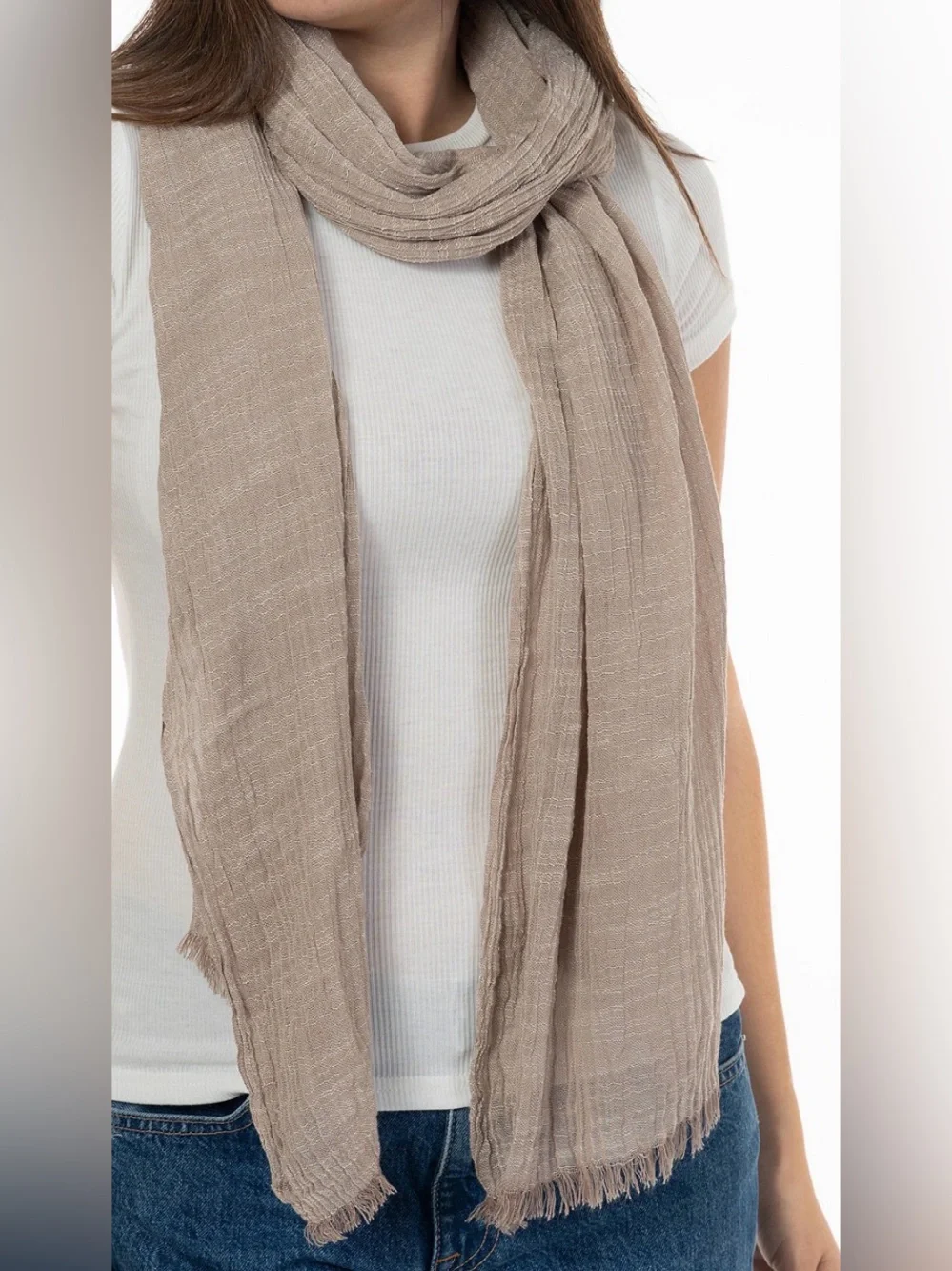 Style & Co Women's Textured Linen-Look Scarf Pairs of Two. NWT